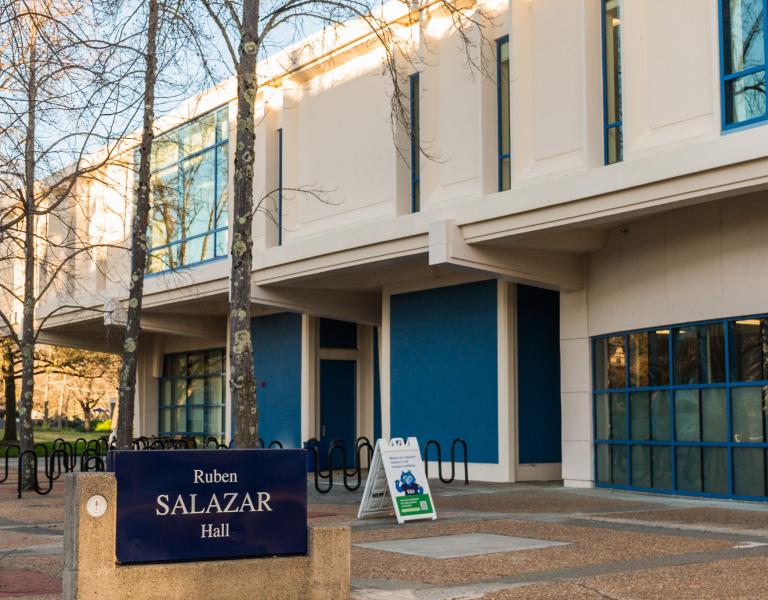This is a picture of Salazar Hall Entrance